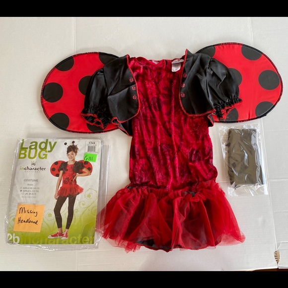Ladybug Girls Costume L by InCharacter no headband - Picture 2 of 10